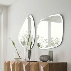 Quality Glass Frameless Glass Wall Mirror (Silver, 18 X 24 Inch)