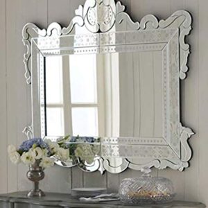 Quality Glass Square Venetian Mirror for Living Room 42"X42" Inches