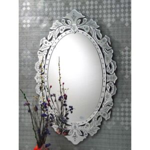 Quality Glass Ovel Venetian Mirror for Living Room 30"X48" Inches
