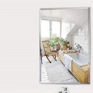 Quality Glass Verticle Shape Frameless Decorative Mirror Mirror Glass for bathrooms Mirror in Home Mirror Decor Mirror Size : 10 X 14 inch