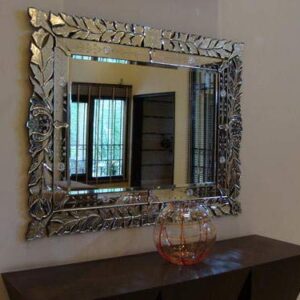 Quality Glass Horizontal Venetian Mirror for Living Room 36"X48" Inches