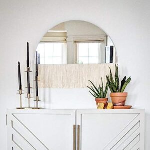 Quality Glass Frameless Mirror Home Decor Mirror For Bathrooms Wall Mirror Basin Mirror Size : 12 X 24 Inch QG 103