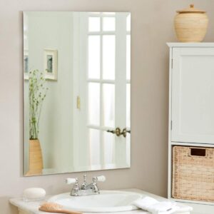 Quality Glass frame less home mirror decor mirror bathroom mirror 18 X 24 inch