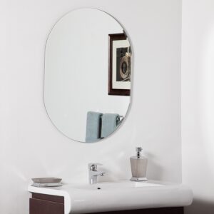 Quality Glass Frameless Mirror Home Decor Mirror For Bathrooms Wall Mirror Basin Mirror Size : 18 X 24 Inch QG 20