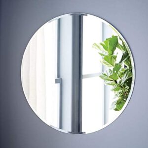 Quality Glass Round Frameless Wall Mirror Mirror Home Decor Mirror For Bathrooms Wall Mirror Basin Mirror Size : 18 X 18 Inch QG 23
