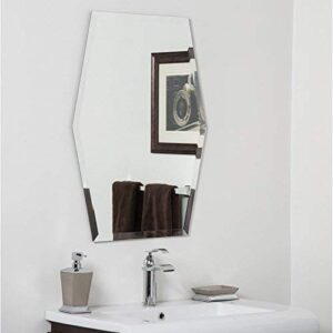 Quality Glass Frameless Mirror Home Decor Mirror For Bathrooms Wall Mirror Basin Mirror Size : 18 X 24 Inch QG 26