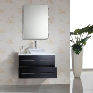 Quality Glass Frameless Mirror Home Decor Mirror For Bathrooms Wall Mirror Basin Mirror Size : 18 X 24 Inch QG 27