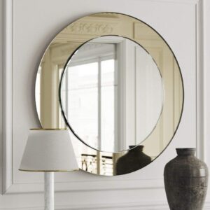 Quality Glass Round Frameless Wall Mirror Mirror Home Decor Mirror For Bathrooms Wall Mirror Basin Mirror Size : 24 X 24 Inch QG 39