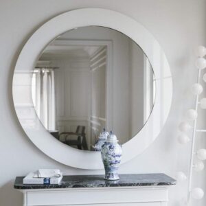Quality Glass Round Frameless Wall Mirror Mirror Home Decor Mirror For Bathrooms Wall Mirror Basin Mirror Size : 24 X 24 Inch QG 42