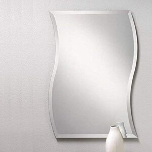 Quality Glass Frameless Mirror Home Decor Mirror For Bathrooms Wall Mirror Basin Mirror Size : 18 X 24 Inch QG 43