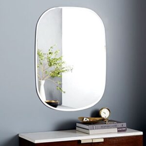 Quality Glass Frameless Mirror Home Decor Mirror For Bathrooms Wall Mirror Basin Mirror Size : 18 Inch X 24 QG 10