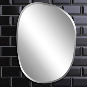 Quality Glass Frameless Mirror Home Decor Mirror For Bathrooms Wall Mirror Basin Mirror Size : 18 X 24 Inch QG 45