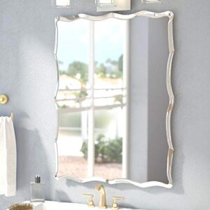 Quality Glass Frameless Mirror Home Decor Mirror For Bathrooms Wall Mirror Basin Mirror Size : 18 X 24 Inch QG 54