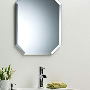 Quality Glass Frameless Mirror Home Decor Mirror For Bathrooms Wall Mirror Basin Mirror Size : 18 Inch X 24 QG 13