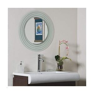 Quality Glass Round Frameless Wall Mirror Mirror Home Decor Mirror For Bathrooms Wall Mirror Basin Mirror Size : 24 X 24 Inch QG 64