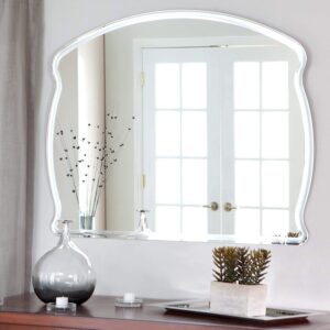 Quality Glass Frameless Mirror Home Decor Mirror For Bathrooms Wall Mirror Basin Mirror Size : 18 X 24 Inch QG 65