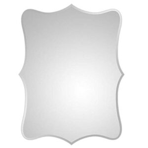 Quality Glass frameless mirror home decor mirror for bathrooms wall mirror basin mirror size : 18 X 24 Inch QG 14