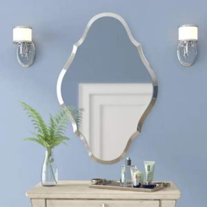 Quality Glass Frameless Mirror Home Decor Mirror For Bathrooms Wall Mirror Basin Mirror Size : 16 X 24 Inch QG 86