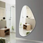 Quality Glass Frameless Mirror Home Decor Mirror For Bathrooms Wall Mirror Basin Mirror Size : 18 X 36 Inch QG 80