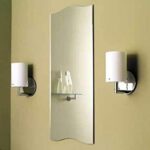 QUALITY GLASS FRAMELESS MIRROR HOME DECOR MIRROR FOR BATHROOMS WALL MIRROR BASIN MIRROR SIZE : 18 X 36 INCH QG 88