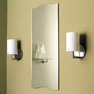 QUALITY GLASS FRAMELESS MIRROR HOME DECOR MIRROR FOR BATHROOMS WALL MIRROR BASIN MIRROR SIZE : 18 X 36 INCH QG 88