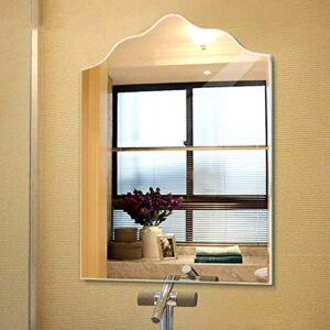 Quality Glass Frameless Mirror Home Decor Mirror For Bathrooms Wall Mirror Basin Mirror Size : 18 X 24 Inch QG 89
