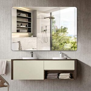 Quality Glass Frameless Mirror Home Decor Mirror For Bathrooms Wall Mirror Basin Mirror Size : 18 X 24 Inch QG 90