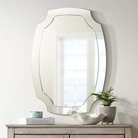 Quality Glass Frameless Mirror Home Decor Mirror For Bathrooms Wall Mirror Basin Mirror Size : 18 X 24 Inch QG 91