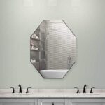 Quality Glass Frameless Mirror Home Decor Mirror For Bathrooms Wall Mirror Basin Mirror Size : 18 X 24 Inch QG 99