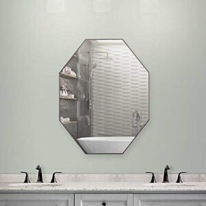 Quality Glass Frameless Mirror Home Decor Mirror For Bathrooms Wall Mirror Basin Mirror Size : 18 X 24 Inch QG 99