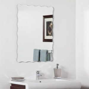 Quality Glass Frameless Mirror Home Decor Mirror For Bathrooms Wall Mirror Basin Mirror Size : 18 X 24 Inch QG 18