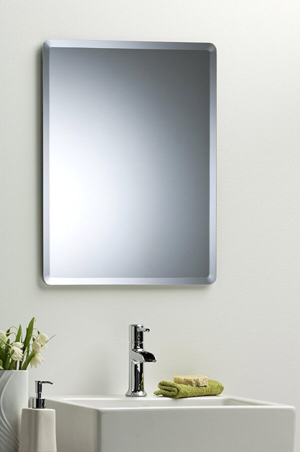 Quality Glass Frameless Mirror Home Decor Mirror For Bathrooms Wall Mirror Basin Mirror Size : 18 X 24 Inch QG 50