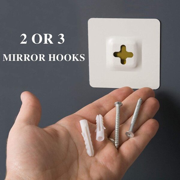 Quality Glass frameless mirror home decor mirror for bathrooms wall mirror basin mirror size : 18 X 24 Inch QG 14 - Image 4