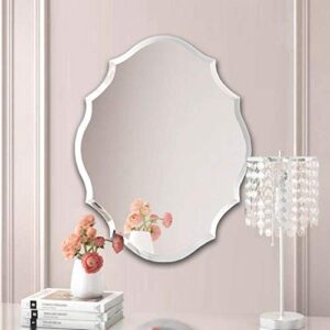 Quality Glass Frameless Mirror Home Decor Mirror For Bathrooms Wall Mirror Basin Mirror Size : 18 X 24 Inch QG 122