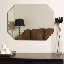 Quality Glass Frameless Mirror Home Decor Mirror For Bathrooms Wall Mirror Basin Mirror Size : 18 X 24 Inch QG 123