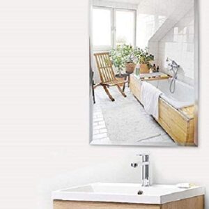 Quality Glass Frameless Mirror Home Decor Mirror For Bathrooms Wall Mirror Basin Mirror Size : 14 X 20 Inch QG 125
