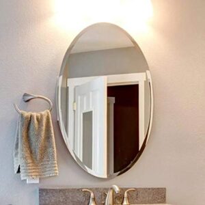 Quality Glass Frameless Mirror Home Decor Mirror For Bathrooms Wall Mirror Basin Mirror Size : 12 X 18 Inch QG 128