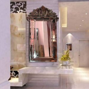 Quality Glass Venetian Wall Mirror Traditional Mirror Designer Art Mirror 32 x 54 Inches VM 02