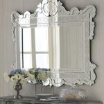 Quality Glass Venetian Mirror for Living Room Mirror Decorative Mirror Dimension 42x42 Inches TVM 120
