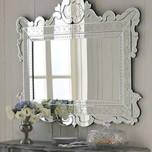 Quality Glass Venetian Mirror for Living Room Mirror Decorative Mirror Dimension 42x42 Inches TVM 120