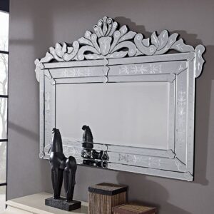 Tinitalo Venetian Mirror for Living Room Mirror Decorative Mirror Dimension 40x54 Inches TVM 117