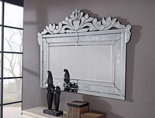 Tinitalo Venetian Mirror for Living Room Mirror Decorative Mirror Dimension 40x54 Inches TVM 117