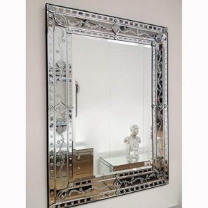 Quality Glass Venetian Mirror for Living Room Mirror Decorative Mirror Dimension 40x40 Inches TVM 119