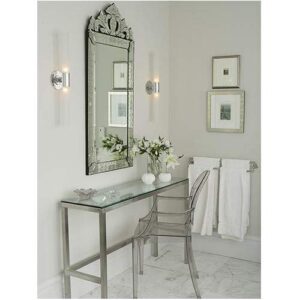 Tinitalo Venetian Rectangular Mirror for Living Room Decorative Mirror Dimension 22x36 Inches TVM 12