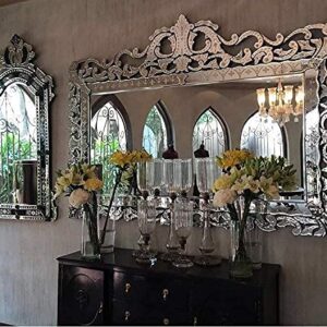 Quality Glass Venetian Mirror for Living Room Decorative Mirror Dimension 40x60 Inches VM 128