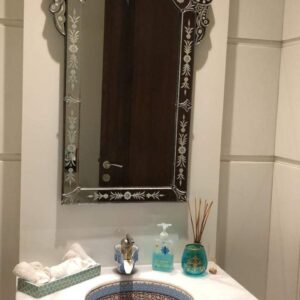 Quality Glass Venetian Mirror for Living Room Decorative Mirror Dimension 34x60 Inches VM 132