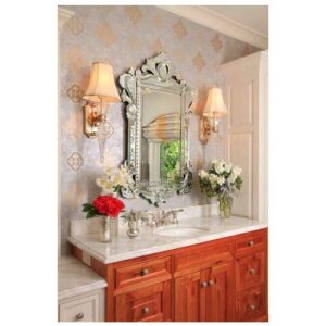 Quality Glass Venetian Rectangular Mirror for Living Room Decorative Mirror Dimension 36x54 Inches VM 14