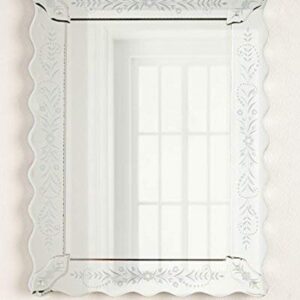 Tinitalo Venetian Mirror for Living Room Mirror Decorative Mirror Dimension 20x30 Inches TVM 165