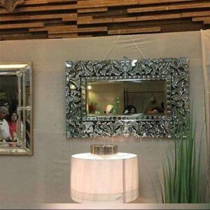 Quality Glass Venetian Rectangular Mirror for Living Room Decorative Mirror Dimension 30x48 Inches TVM 109