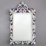 Tinitalo Venetian Rectangular Mirror for Living Room Decorative Mirror Dimension 36x60 Inches VM 33